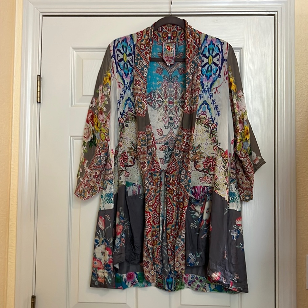 Johnny Was Spring Floral Kimono Generous Sized Medium